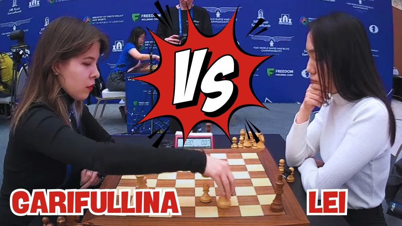 Garifullina Leya VS Lei Tingjie  || Women's World Blitz Chess 2023 - R1