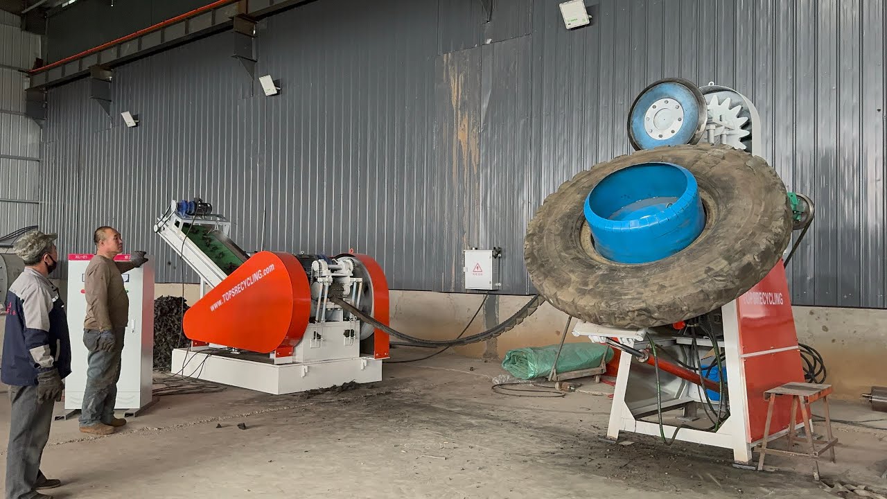 Waste OTR TIRE RECYCLING machine