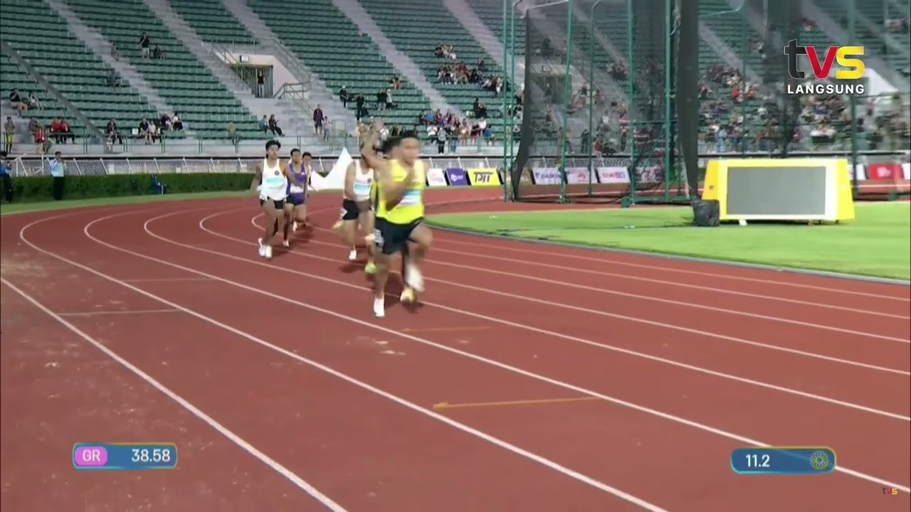 SEA Games 2025 | Highlight acara Akhir 4x100m Lari Berganti-Ganti Lelaki