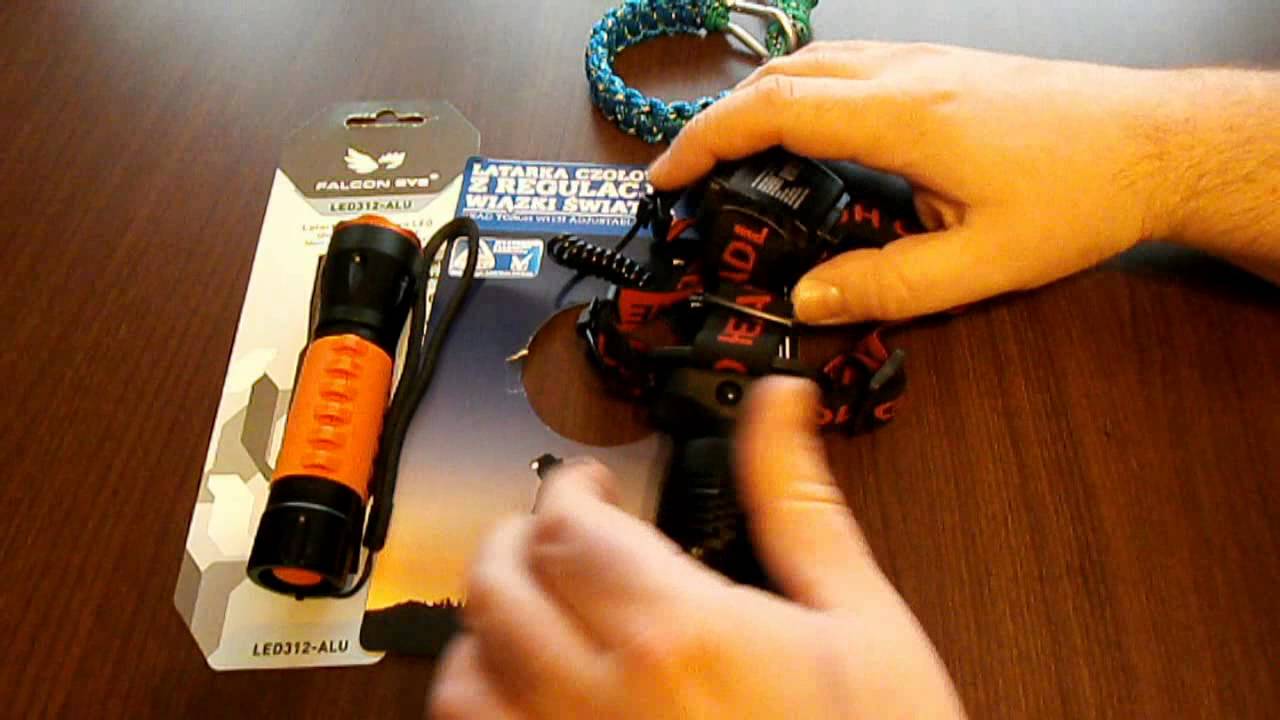 Latarka Falcon Eye 312 - ALU vs Biedronka !!! Recenzja. Urban & Survival Equipment.