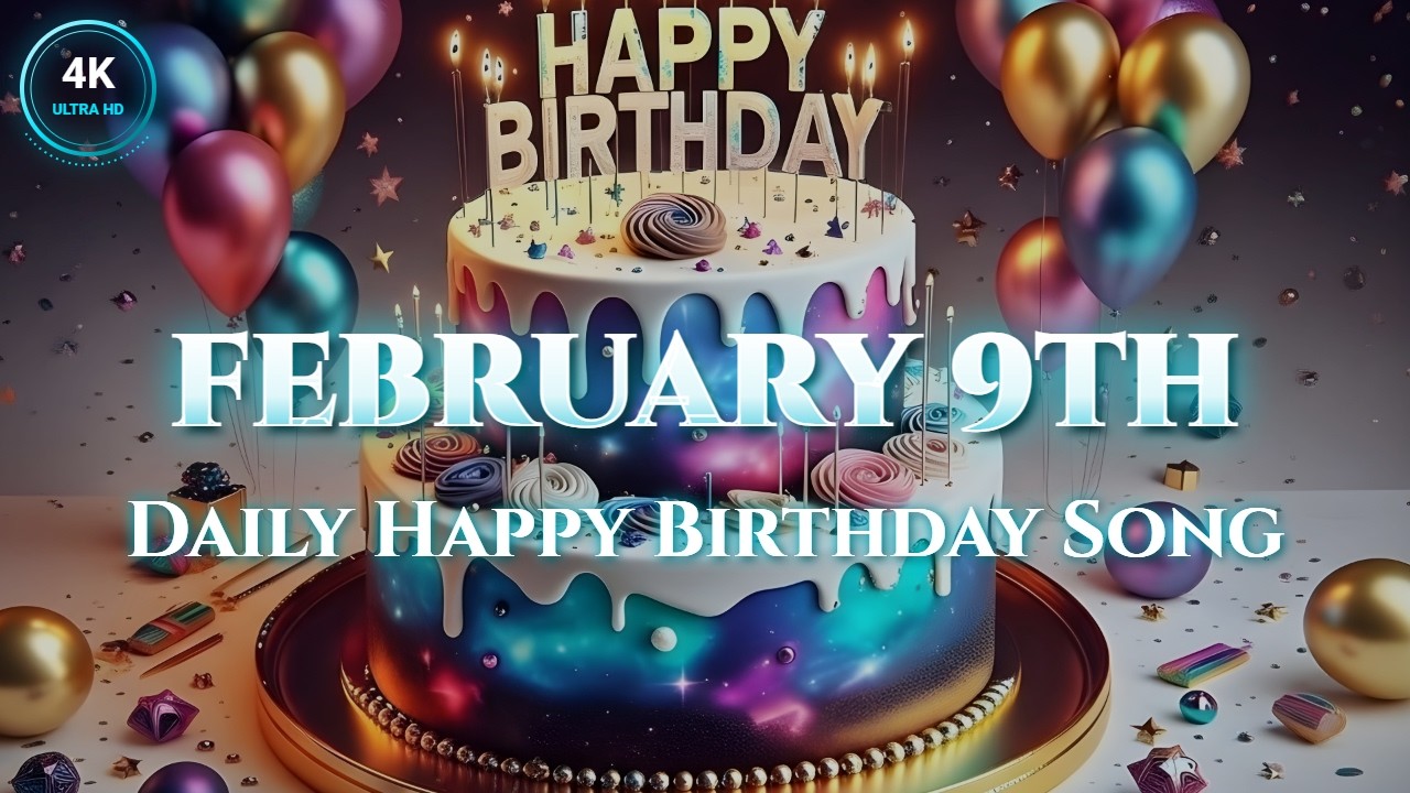 Happy Birthday February 9th! 🌊 Tropical House DJ Remix (4K Edition)