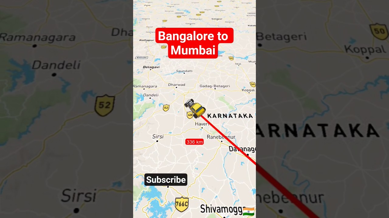 Bangalore to Mumbai Maharashtra travel map road🛣️#india#travel#map#shortvideo#bangalore#mumbai#vlog