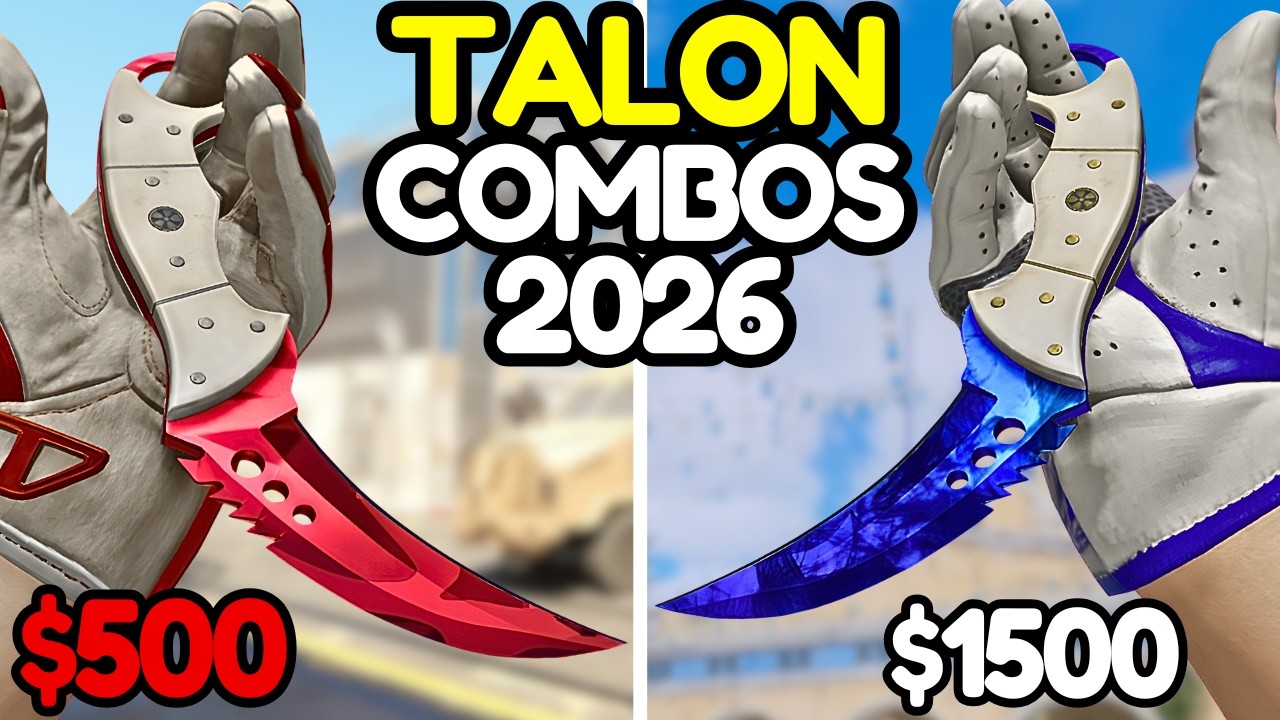 The BEST TALON Knife & Glove COMBOS for Every Budget (CS2 Combos 2026)