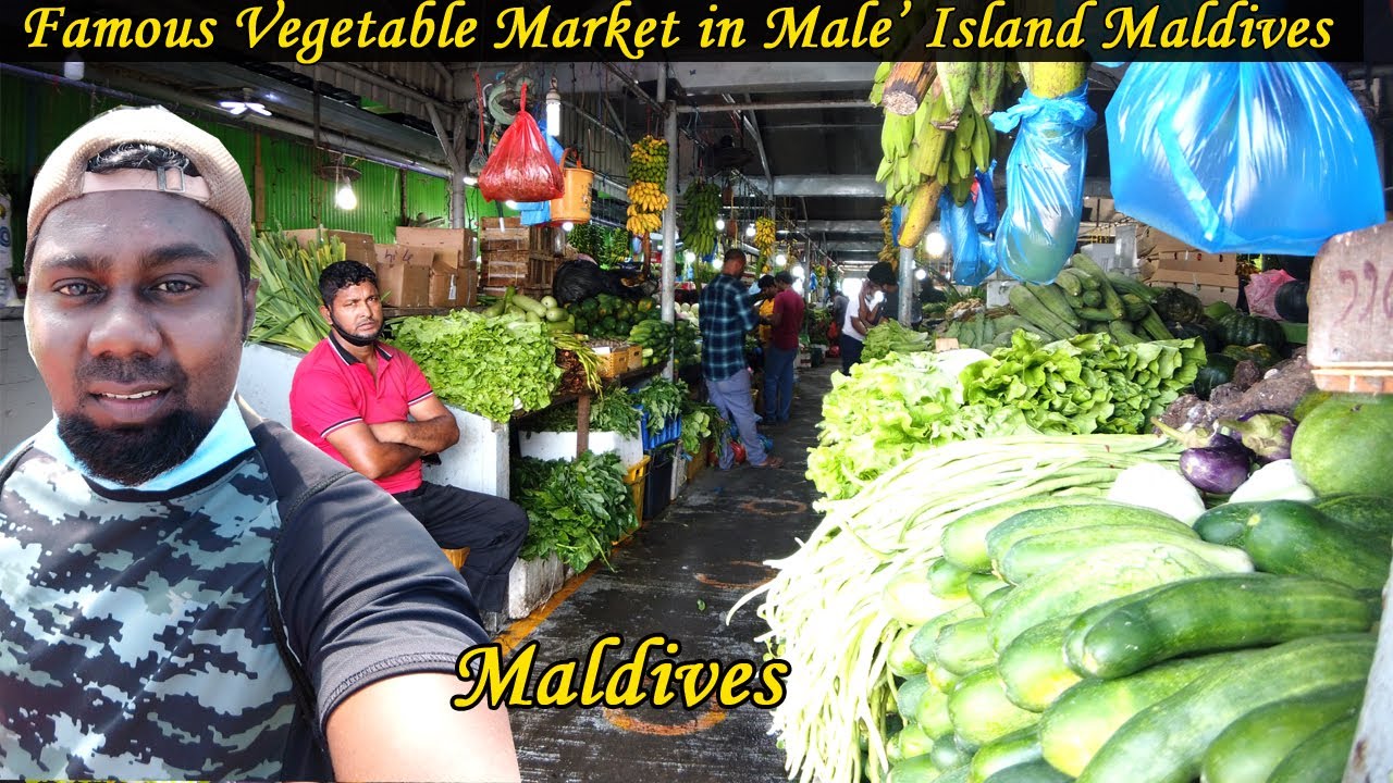 Famous Vegetable Market in Male' City island, Maldives