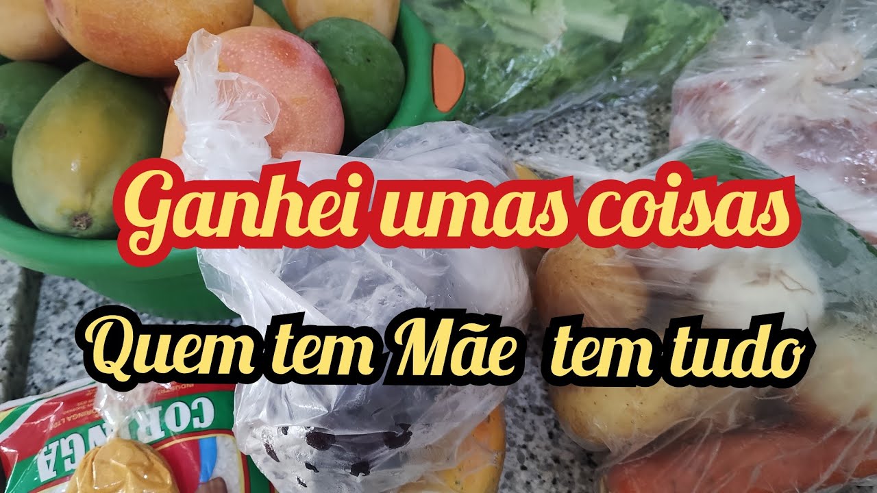 Ganhei bastante  frutas, verduras e mais +Quem tem mãe tem tudo . Obrigada Senhor Jesus 🙏
