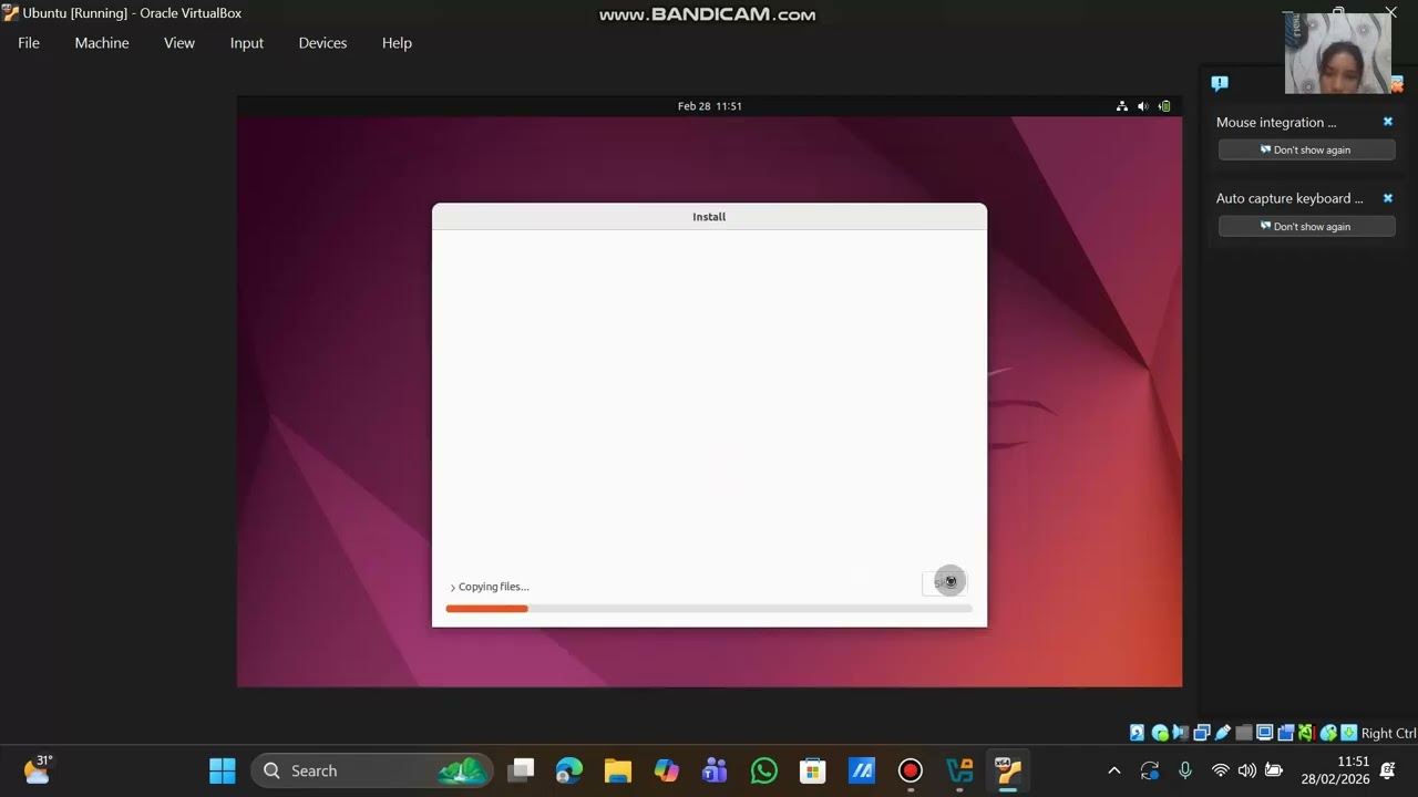 cara instal sistem operasi ubuntu pada VirtualBox