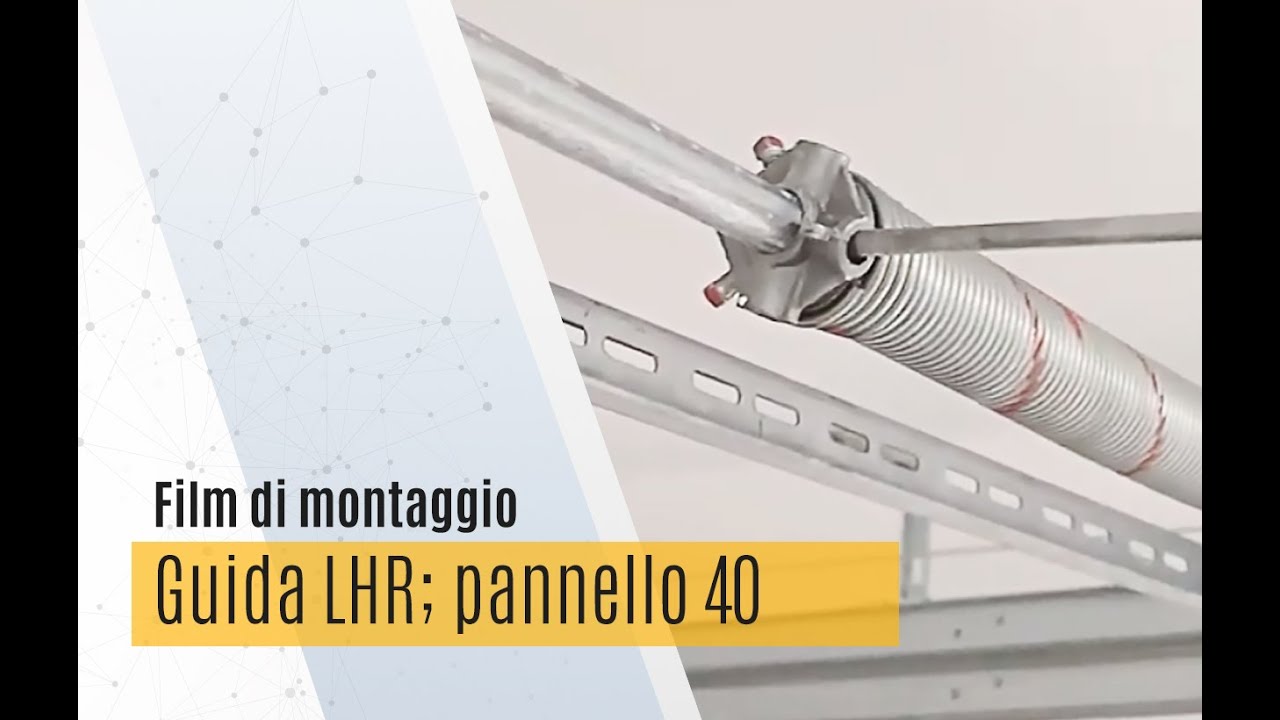 Montaggio del portone sezionale DAKO | guida LHR; pannello 40