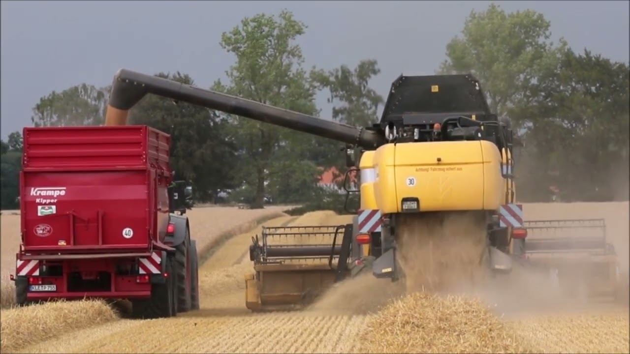 New Holland CX 8060/ CX 8070 mit Fendt 930 Gespann im Weizen.