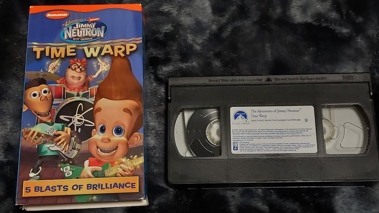 Closing Of The Adventures Of Jimmy Neutron Boy Genius: Time Warp VHS From 2003