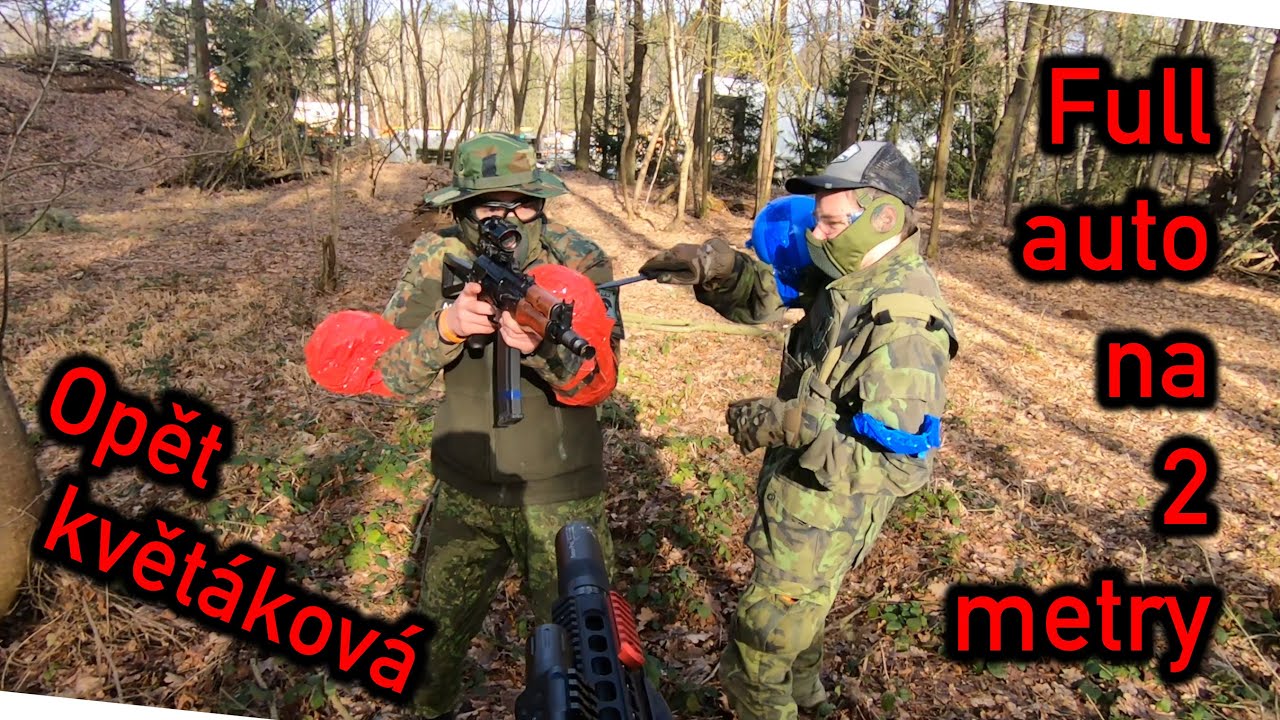 #99 - Ivory, nemiř na koule! - Full auto na 2 metry - (HPA Warthog) - Airsoft CZ