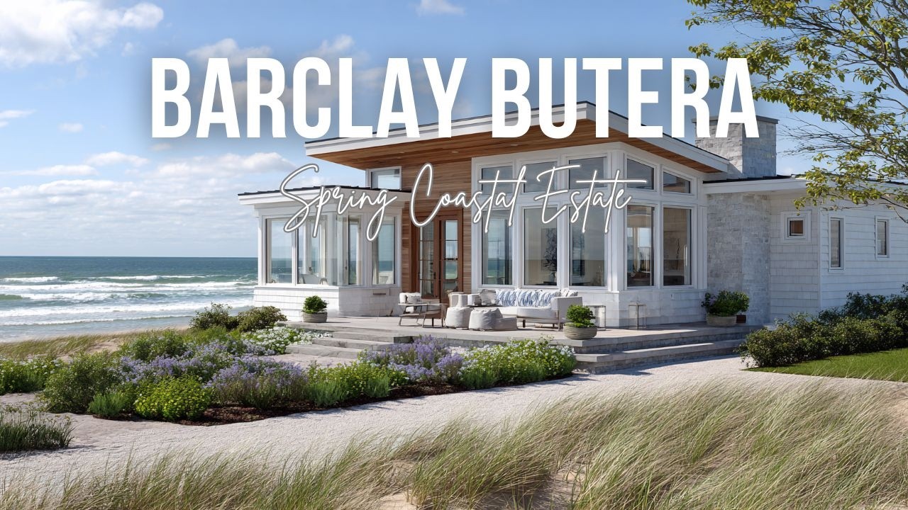 Spring Coastal Estate inspired by Barclay Butera and Barclay Butera Interiors crisp blue elegance