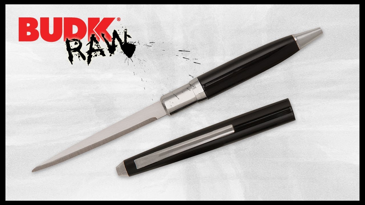 Black Ink Pen Knife