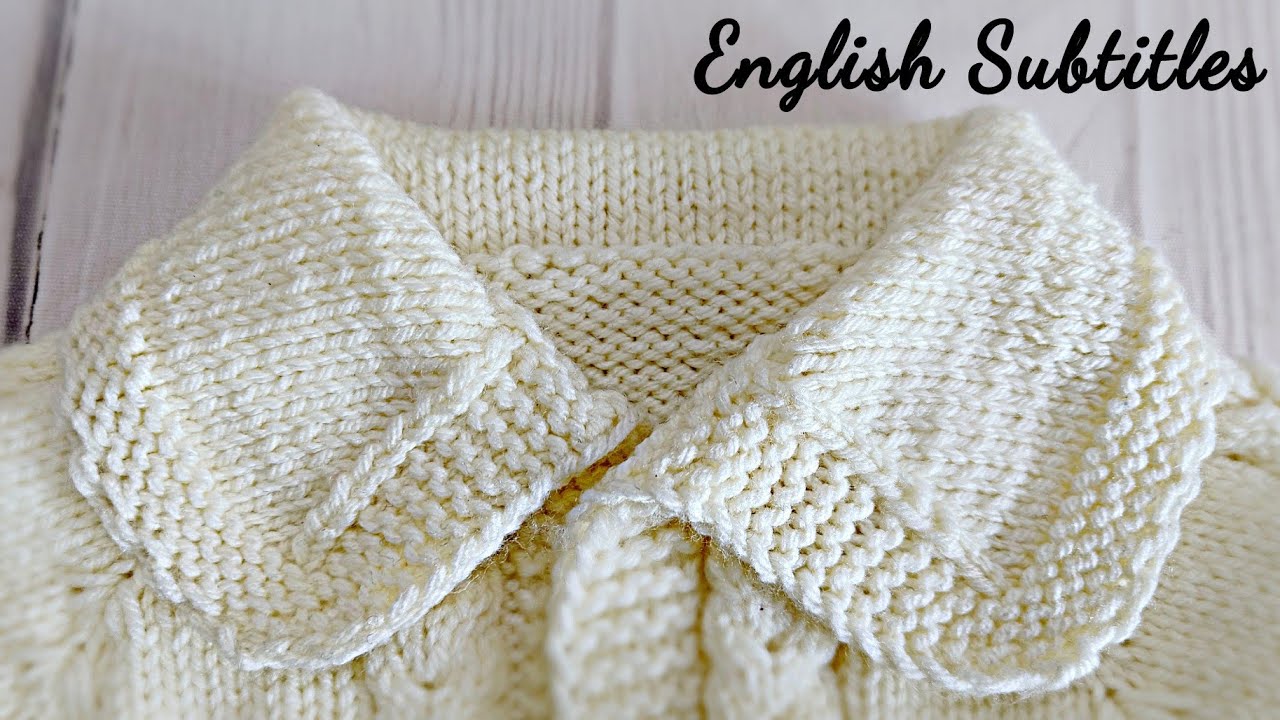 Knit Collar for Top Down Jacket,  आसान तरीके से कॉलर बुनाई