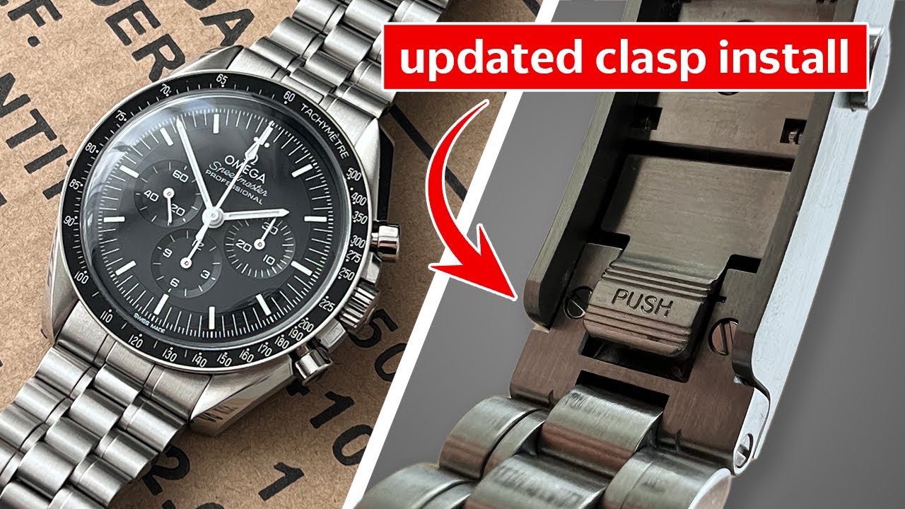 Omega Speedmaster Professional 3861 install micro adjustment clasp upgrade