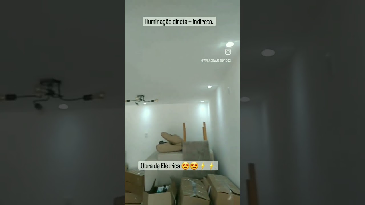 luz indireta       obra de reforma e instala&ccedil;&otilde;es El&eacute;trica.