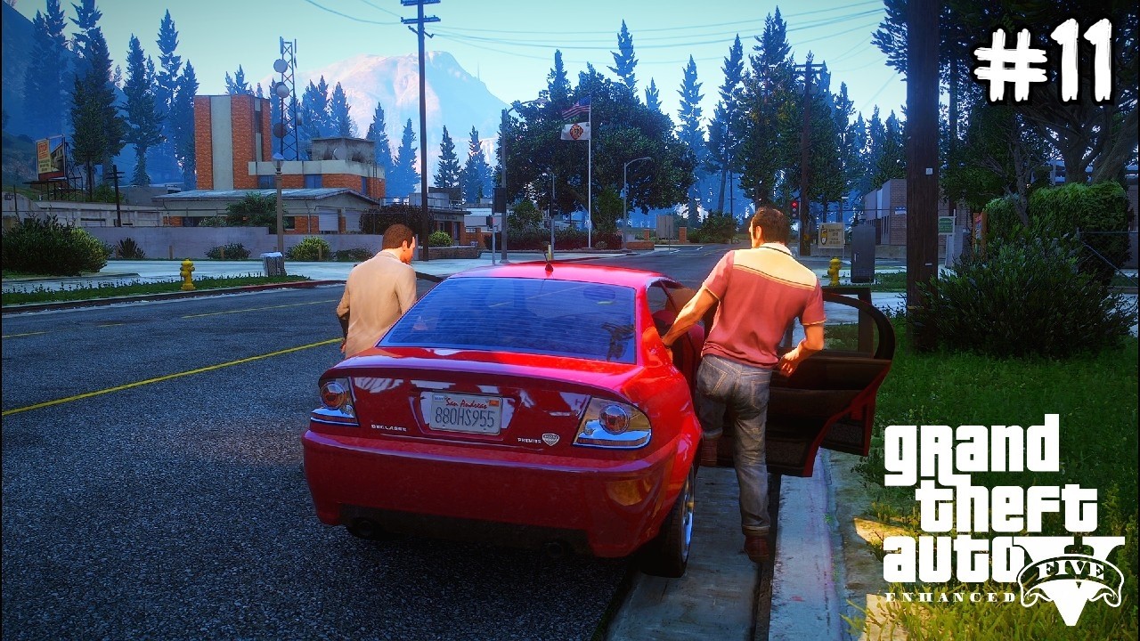 Grand Theft Auto 5 Natural Vision Enhanced Gameplay Walthrough Part 11 - PC 4K 60FPS No Commentary