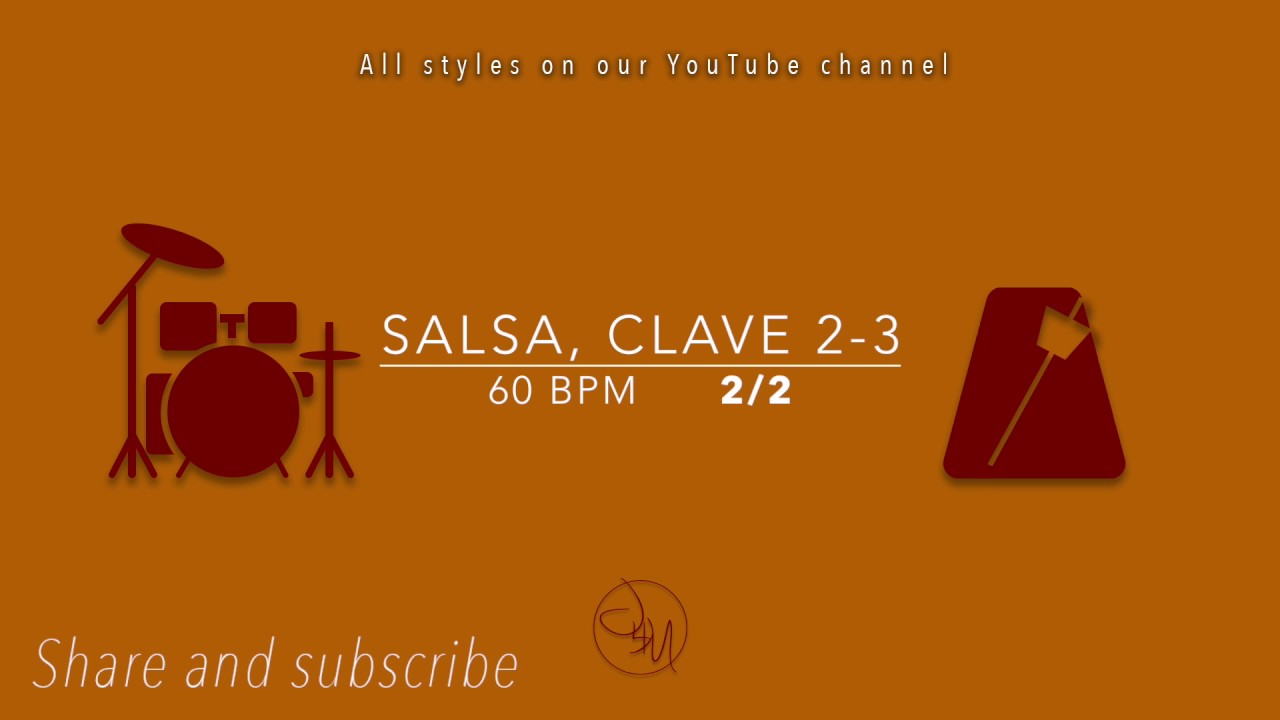 Metronome. Salsa, clave 2-3 60bpm 2:2