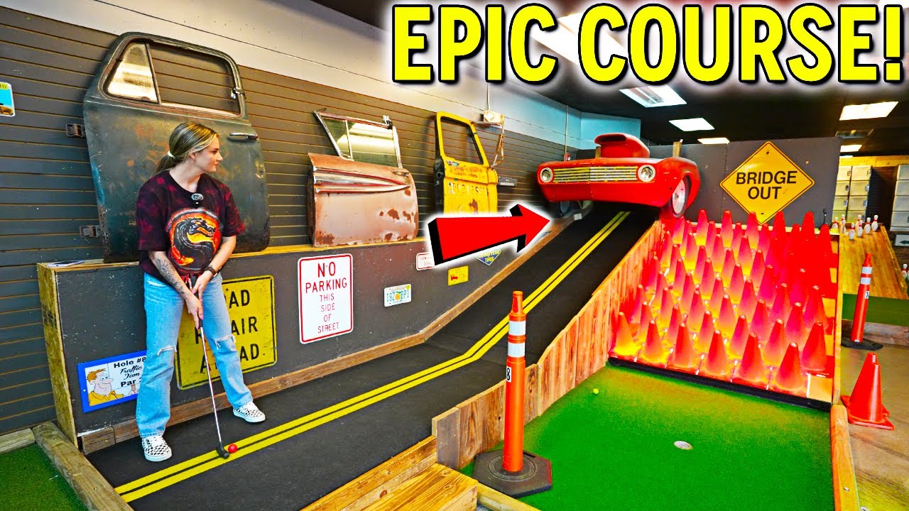 EPIC Homemade Mini Golf Course!