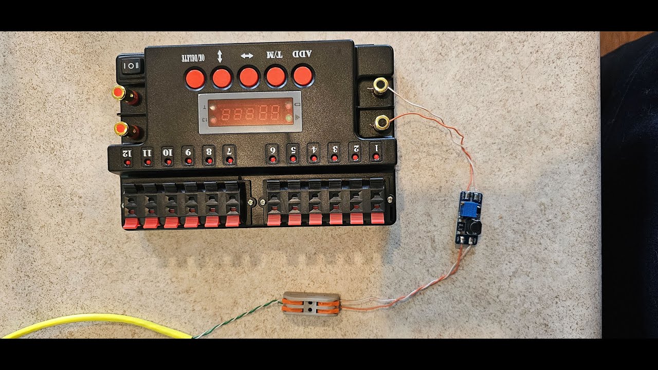 Setup of PyroCreations 12 Cue Sequencer