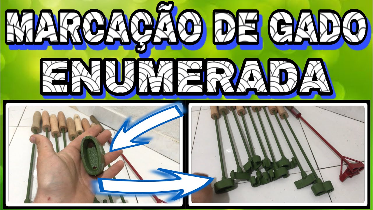Ferro de Marcar Gado Enumerado. Unboxing. Vou enumerar todo meu gado para facilitar o controle