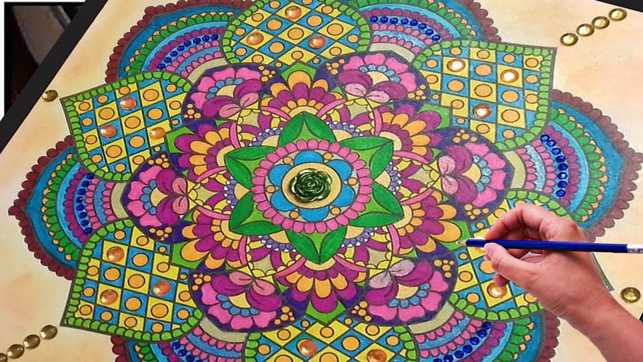 Comment  colorier un  mandala , zen thérapie assurée !
