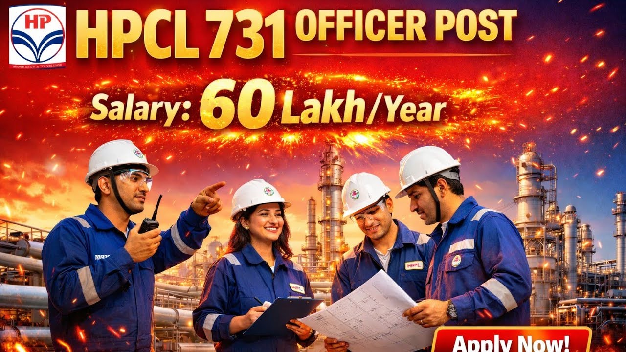 HPCL Recruitment 2026 | 731 Officer Post | Salary ₹60 Lakh    |ଆସିଗଲା  odisha jobs
