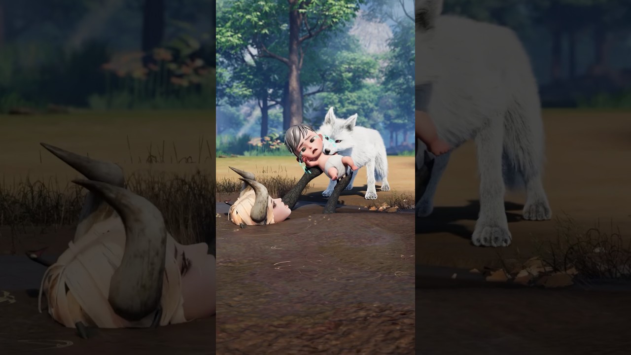 🧍&zwj;♂️vs.🐺 Природа зверя против природы человека😢 #волчьяигра #волк #волкбой #маугли #человек #чело...