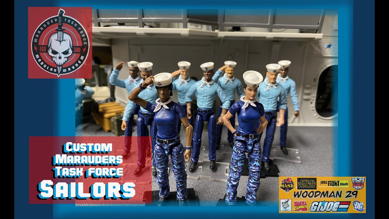 Custom Marauders Task Force Sailors for your G.I. Joe USS FLAGG
