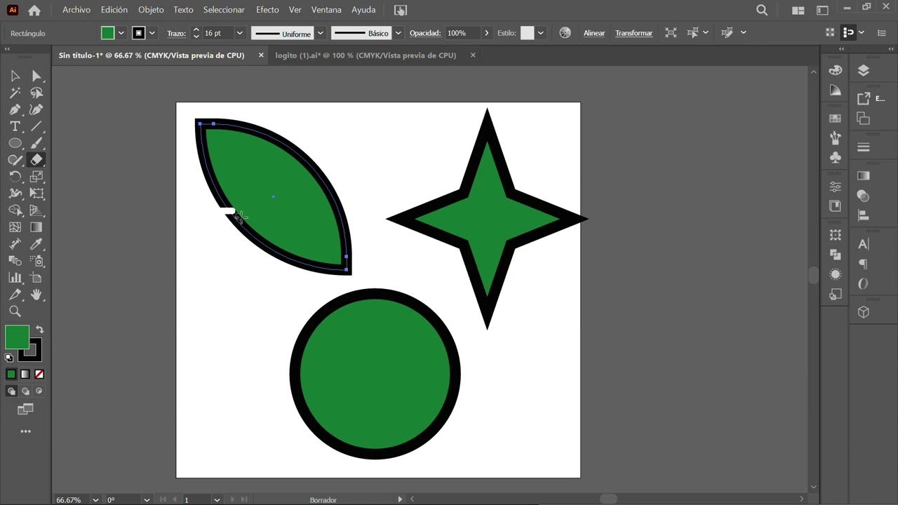 Aprende a usar la herramienta borrador en Adobe Illustrator 