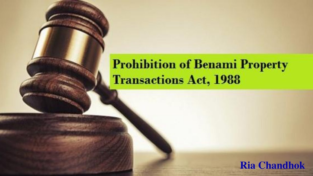 Prohibition of Benami Property Transactions Act, 1988| Part-1 Introduction| ICAI| CA Final|Paper 6D