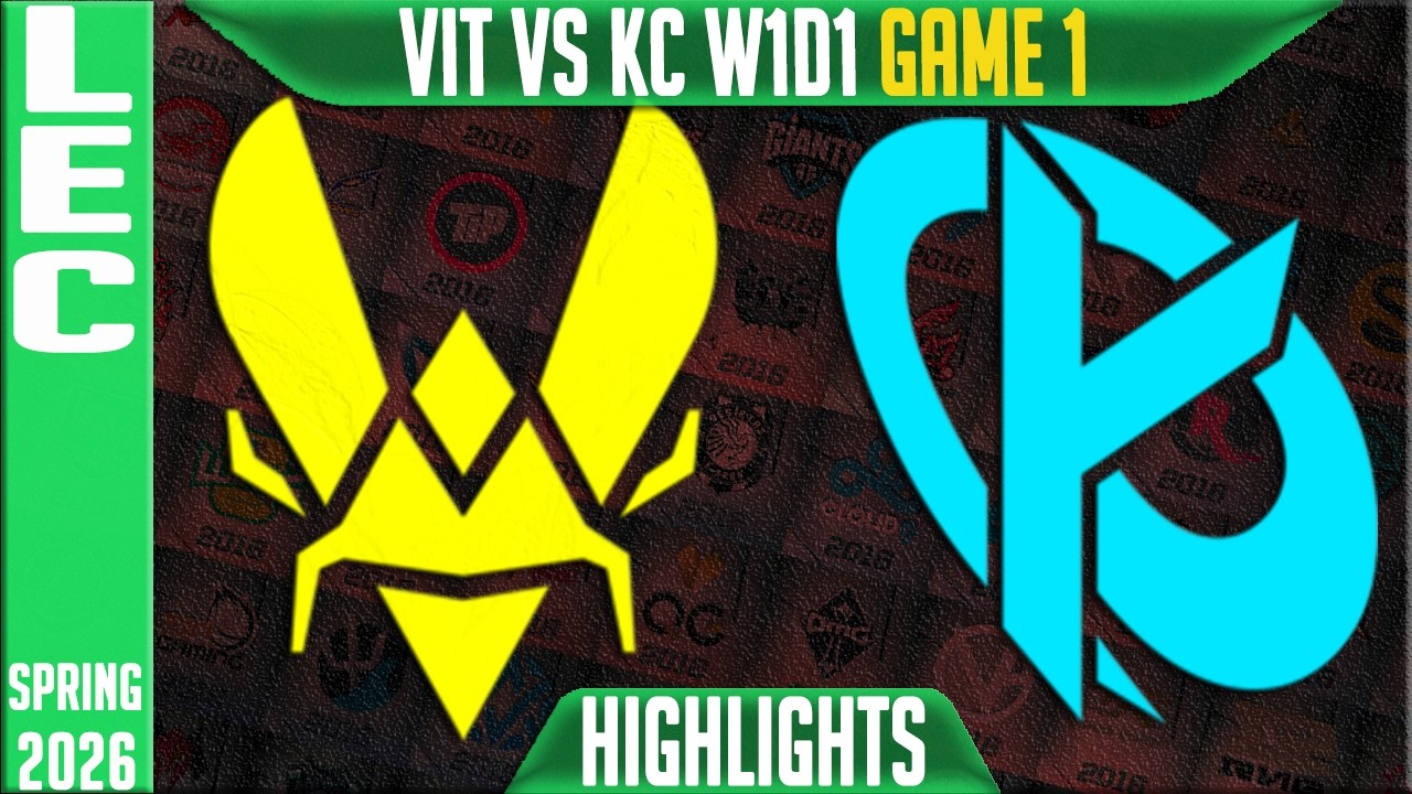 VIT vs KC Game 1 Highlights | LEC Spring 2026 W1D1 | Team Vitality vs Karmine Corp G1