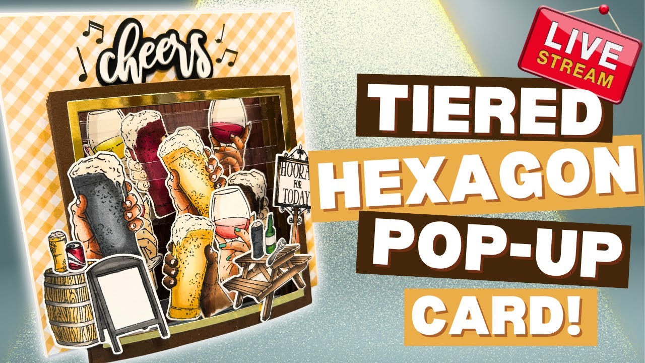 🔴 Tiered Hexagon Pop-Up Card | Cardmaking Live!