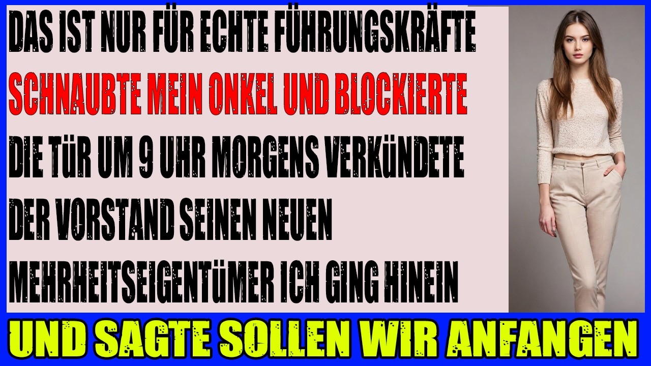 Sie verbannten mich vom Familientreffen  also erschien ich als Hauptaktionär