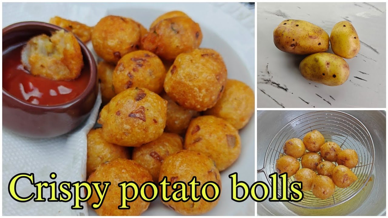 Perfect Tea Time Snacks // Crispy Potato Bites 🥔 // Potato Bolls at home // Cornflour Snacks 🤤