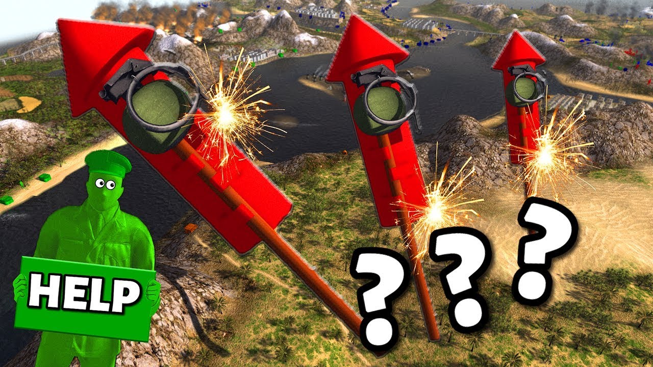Army Men Launch Firework Nukes ! - City Destroyed ! AMOW - Story Time