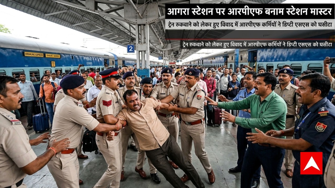 Agra Cantt Station Fight | RPF vs Station Master Agra:रेलवे के दो विभागों में भिड़ंत!