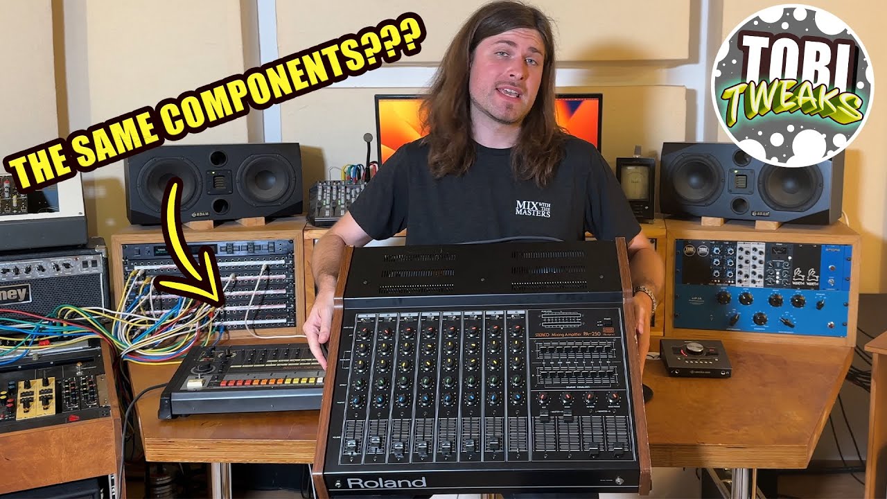 ANALOG MIXING ON A TR 808??? Roland PA250 Modification/Restoration + Summing Test