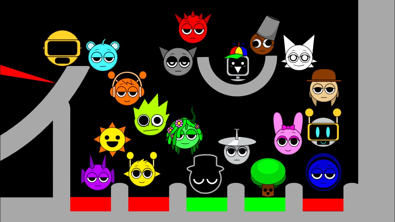 Incredibox Sprunki Marble Race in Algodoo │ Race 35.
