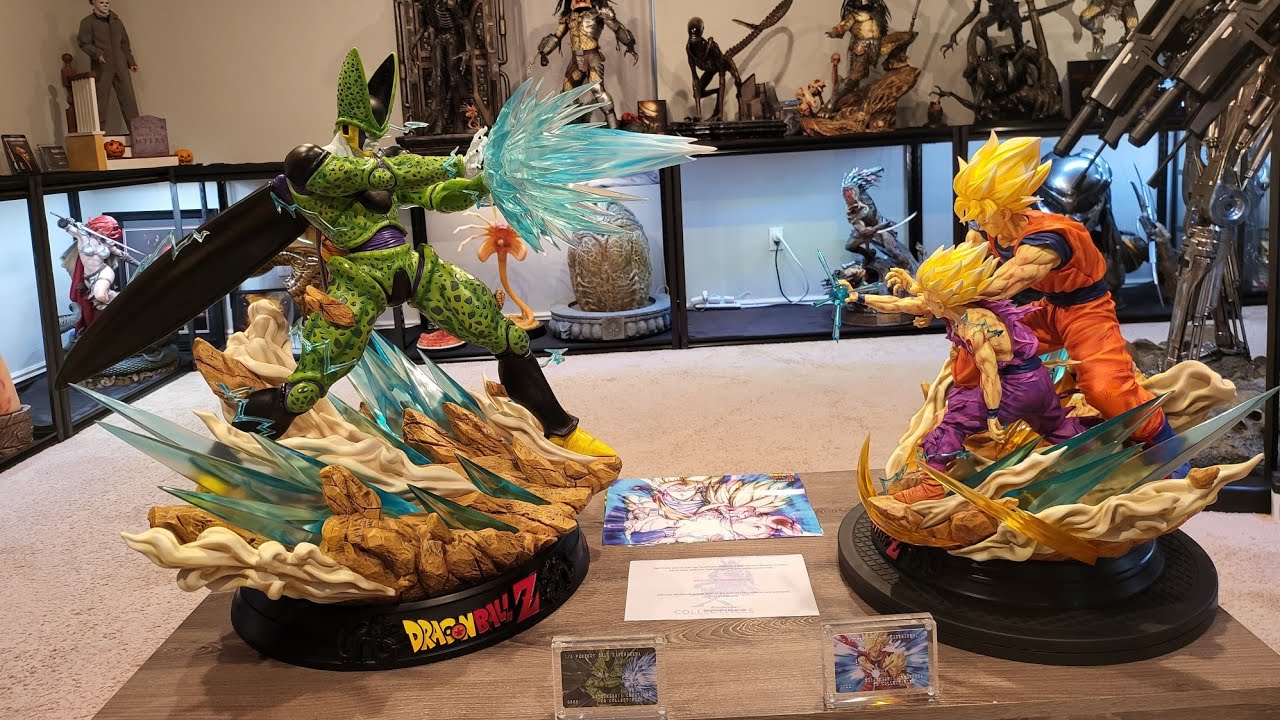 Double Statue Unboxing DBZ KDC Cell vs Gohan 1/4 Statue