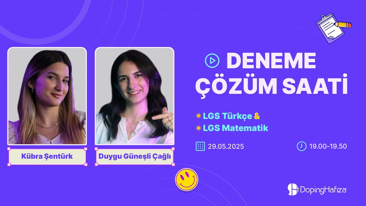 Deneme Çözüm Saati: LGS Türkçe & LGS Matematik