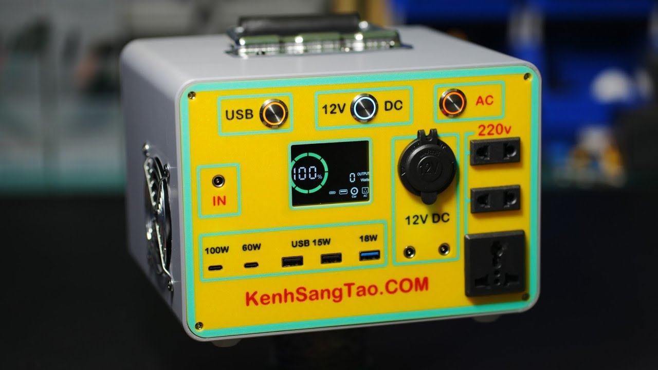 V4 - DIY 650Wh Portable Power Station | 600W Pure Sine Inverter + 7S 80A BMS + 3D Printed Box