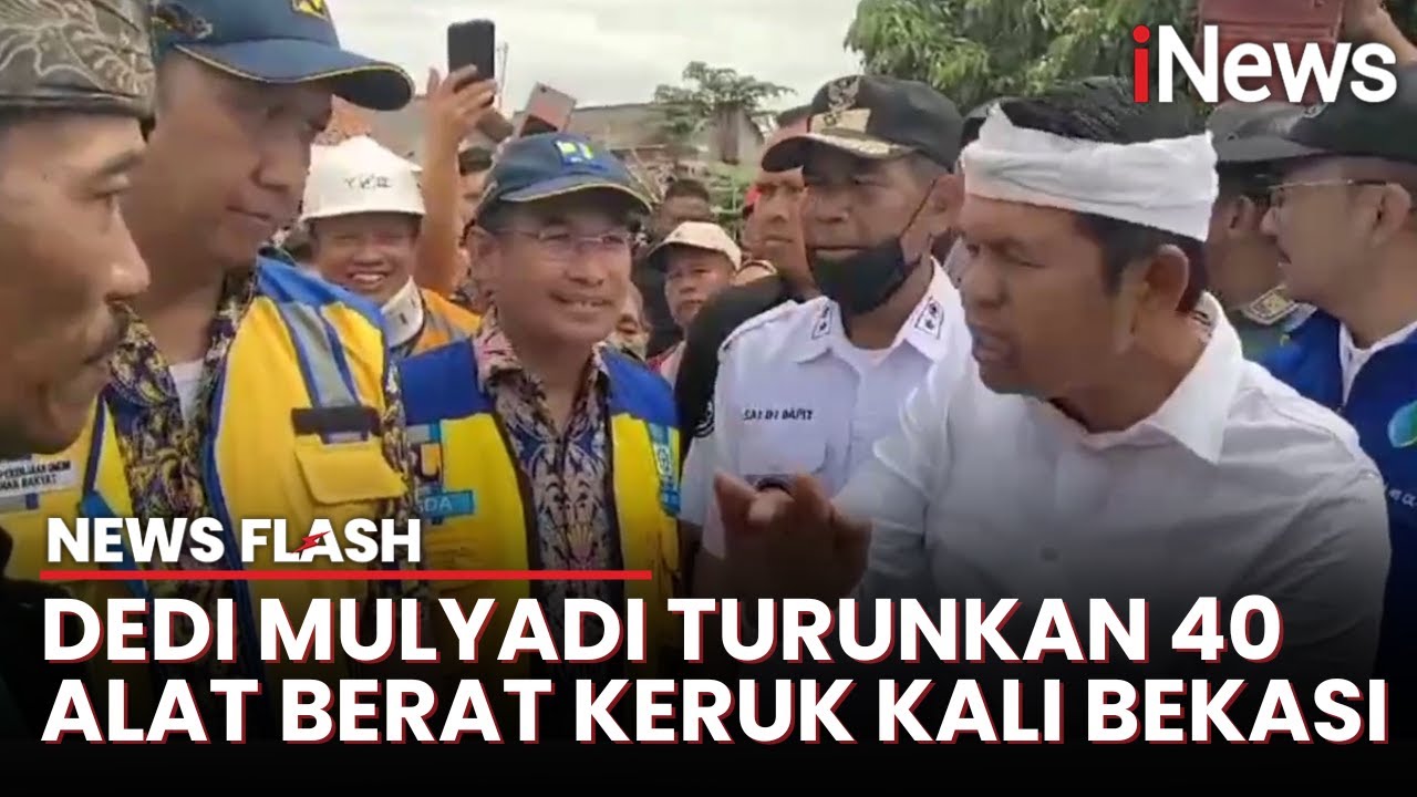 Gubernur Dedi Mulyadi Siapkan 40 Unit Alat Berat untuk Normalisasi Kali Bekasi | News Flash