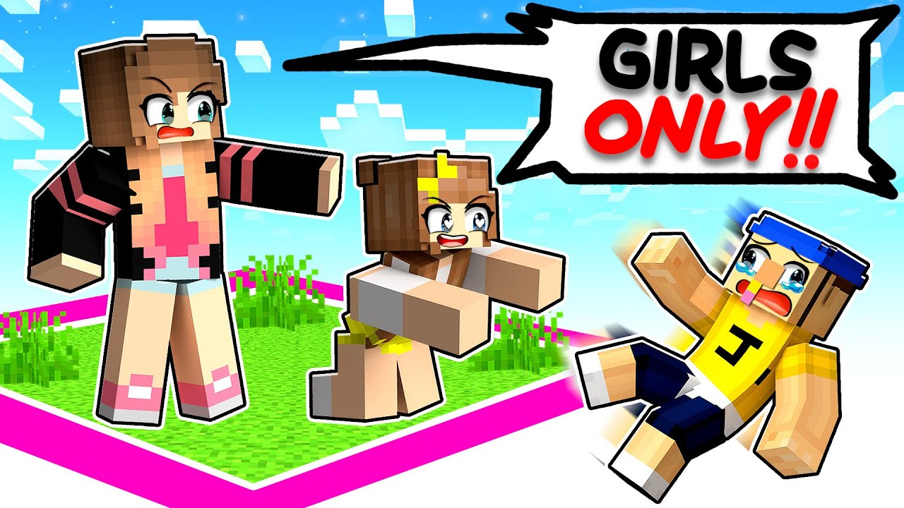 ONE BOY Stuck on a GIRLS ONLY CHUNK!