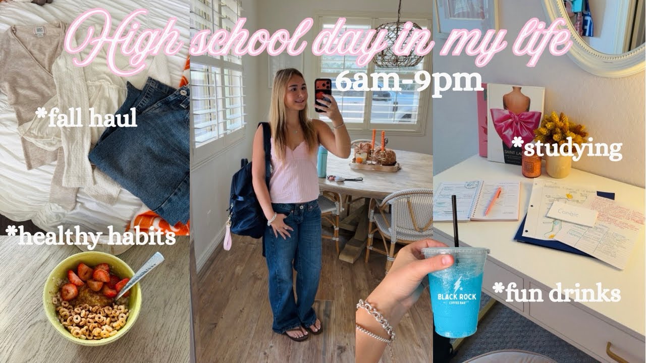 High school day in my life vlog as a junior!! *productive + fall time*