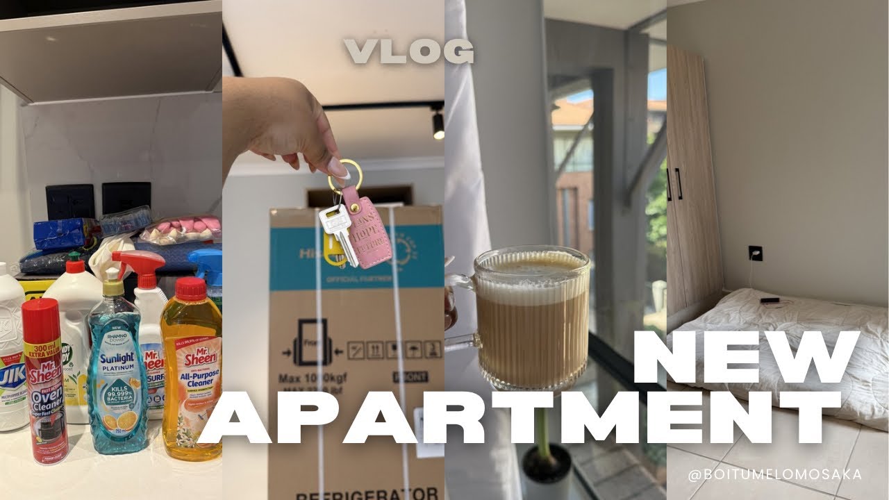 Moving into my first big girl apartment 🔑 | Apartment Hunting | Cleaning my kitchen | New Bed
