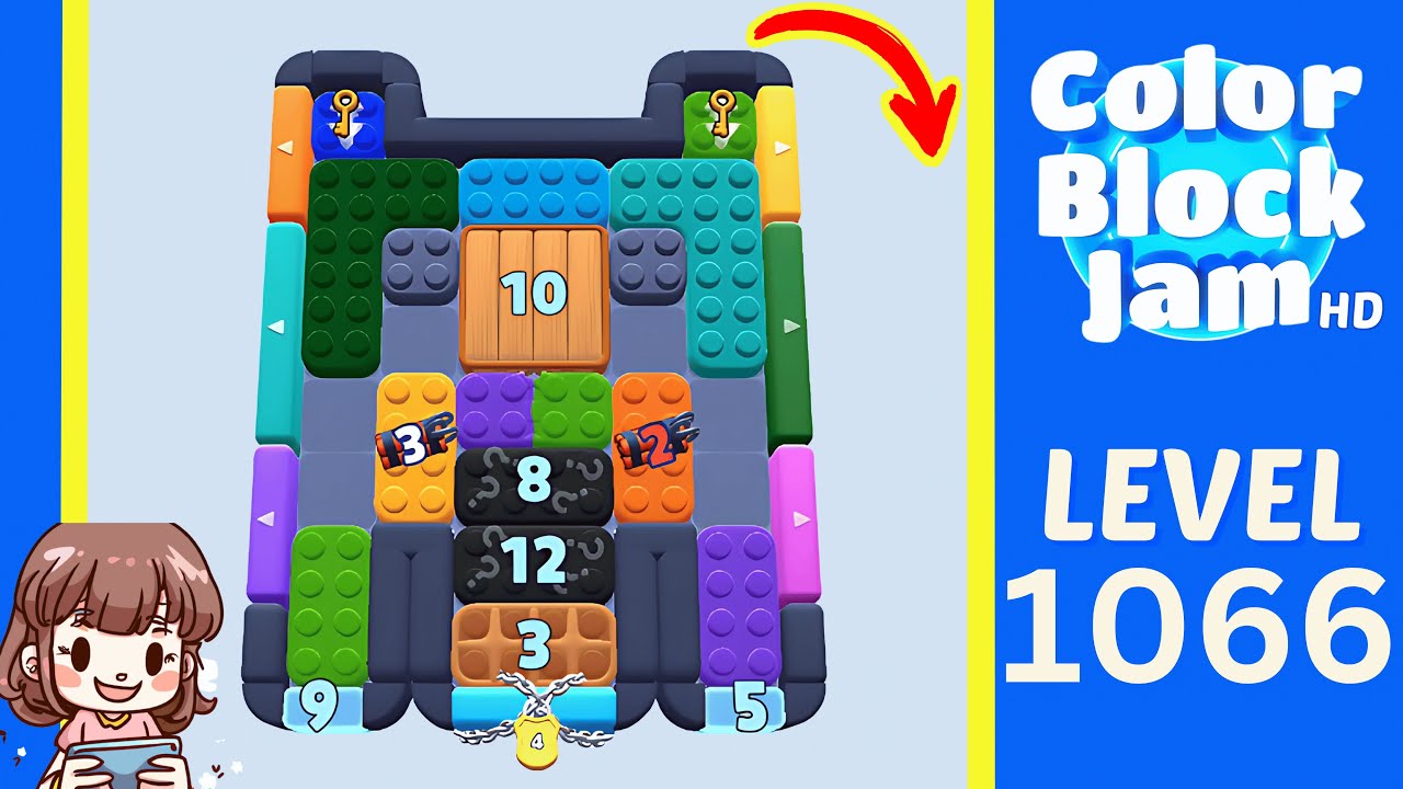 Color Block Jam Level 1066 Solution Walkthrough