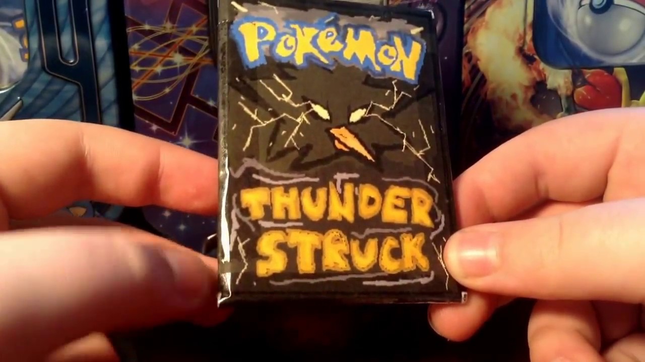 Opening a Pokémon Thunder Struck Booster Pack Made by Canny Paints