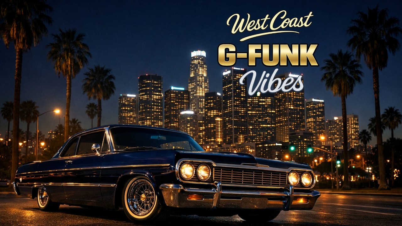 West Coast G Funk Vibes 🌙 Midnight Cruise – Downtown Lights