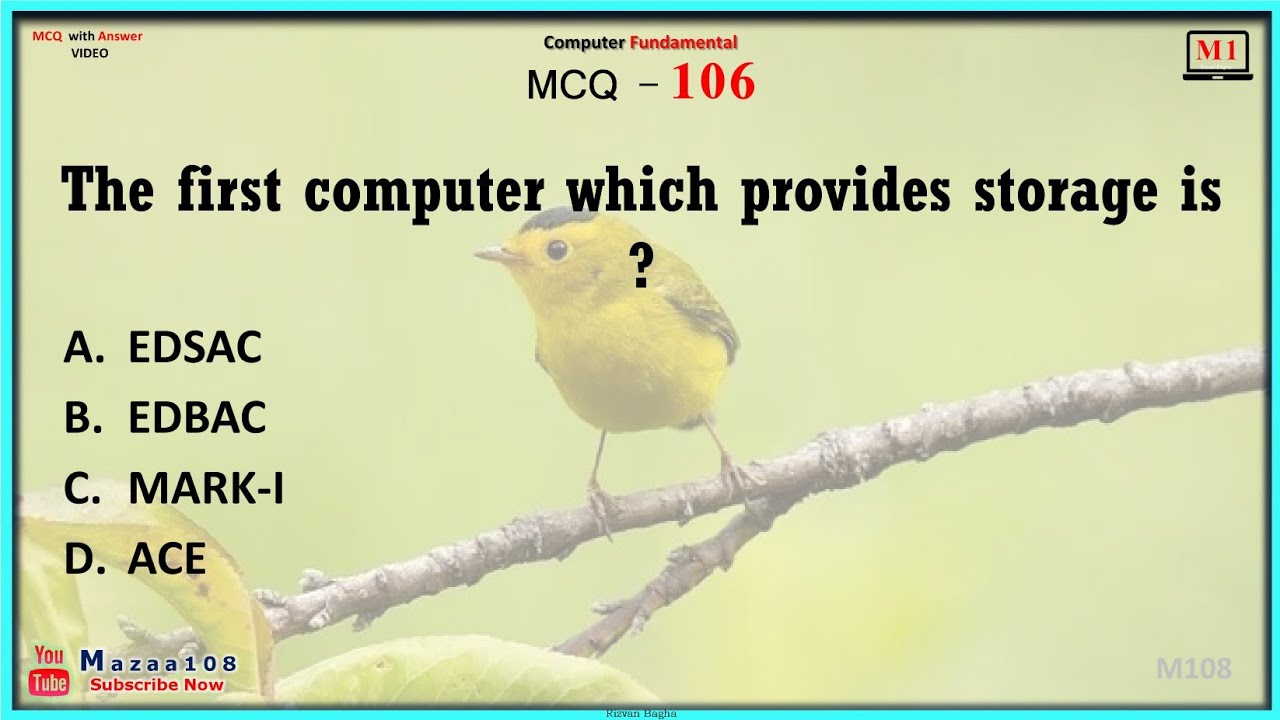 The first computer which provides storage is , CF MCQ 106 For UPSC GPSC And More EXAMS