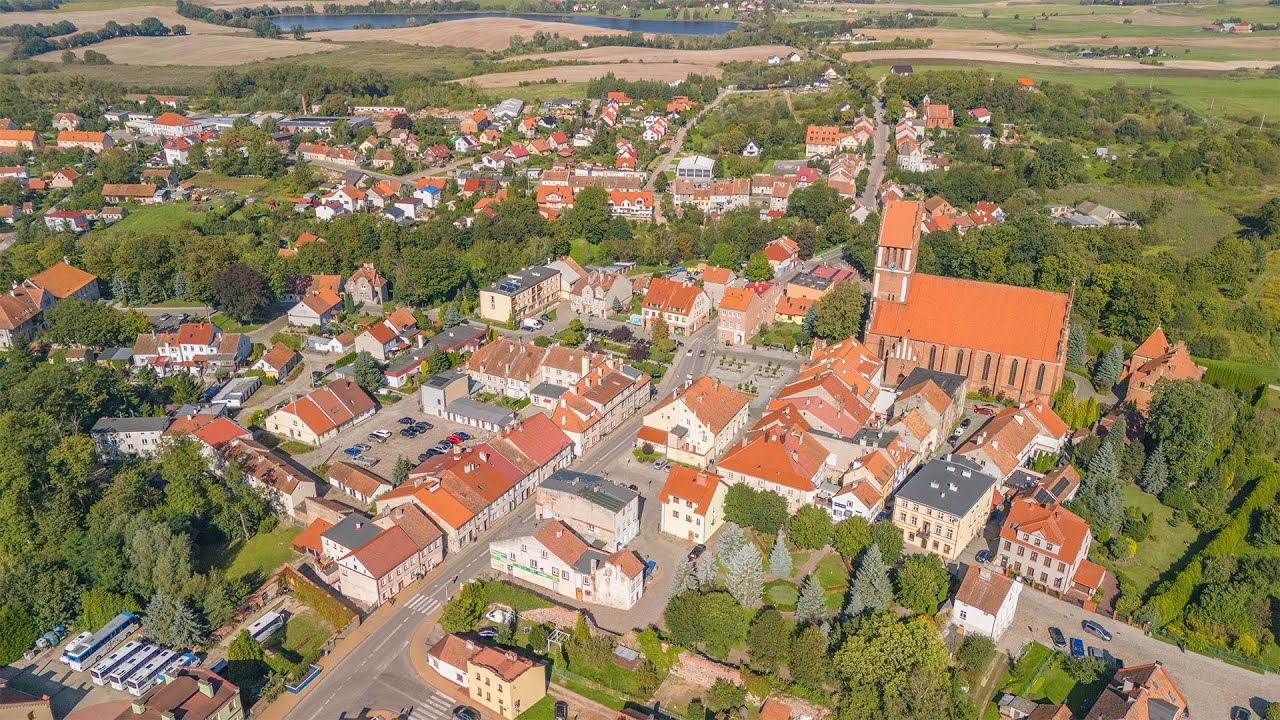 Jeziorany z lotu ptaka - lato 2025